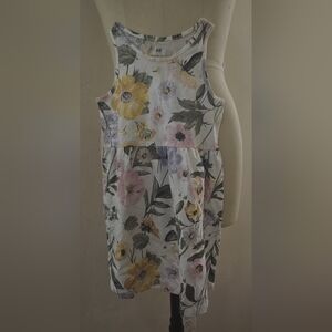 Toddler floral short sleeve dress 3/4 T